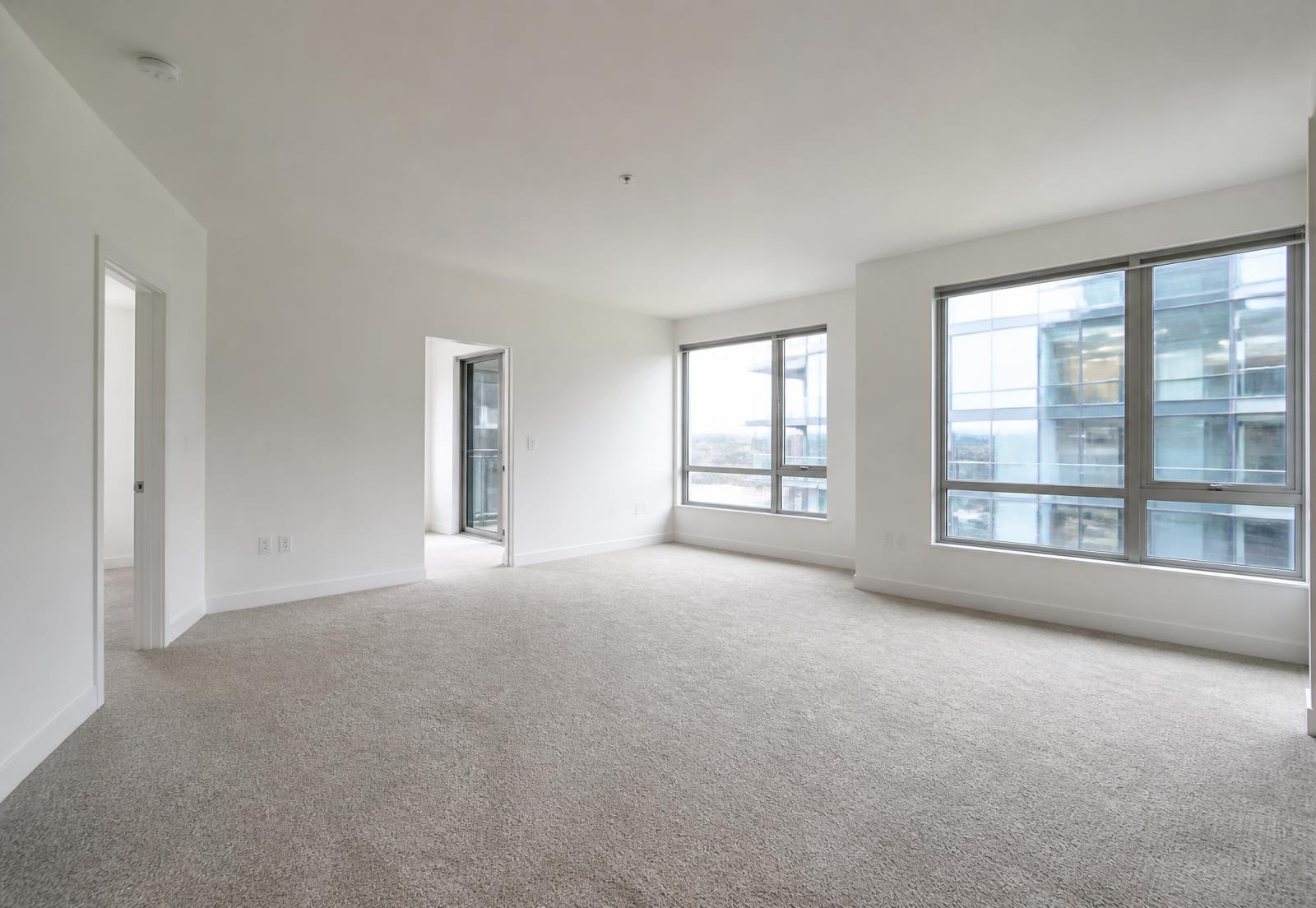 Vacant apartment unit prepared for turnkey service